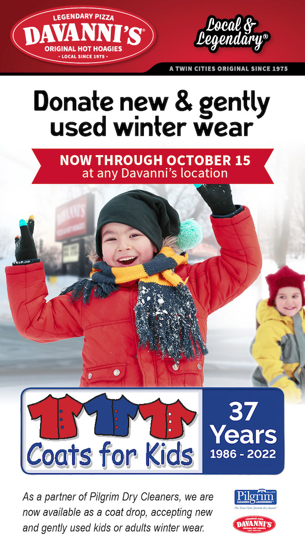 Donate new & gently used minter wear at Davanni's